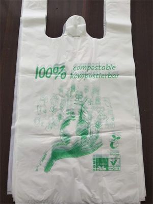 Grand sac biodégradable de T-shirt de contrôle
