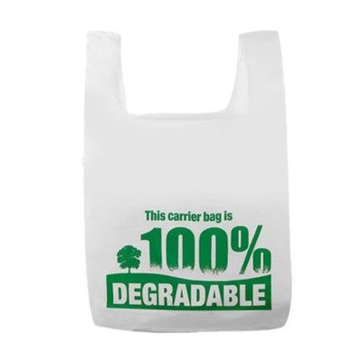 Sac à provisions 100% en plastique biodégradable plat de Carry Bags biodégradable