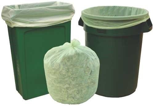 EN13432 sacs de déchets en plastique biodégradables de 35 gallons
