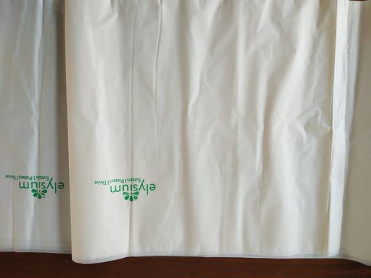 Sacs de déchets biodégradables organiques blancs 70 x 110/60 x 80 cm avec l'impression